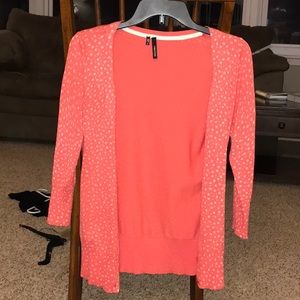 Pink Maurice’s cardigan